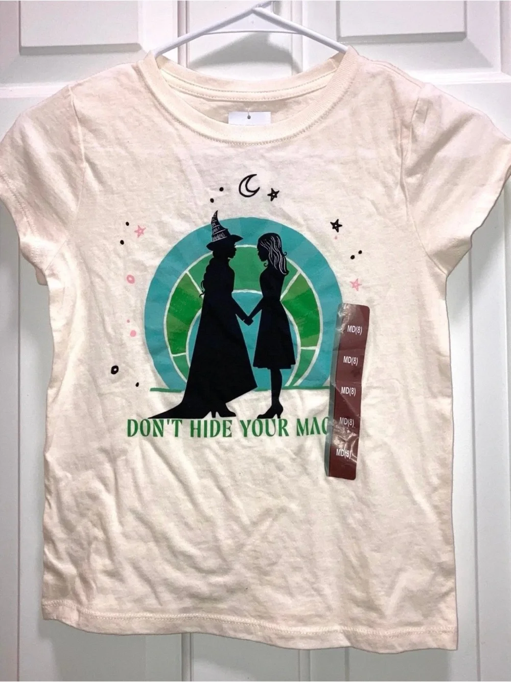 Girls' Wicked Short Sleeve T-Shirt - Ivory Size medium New